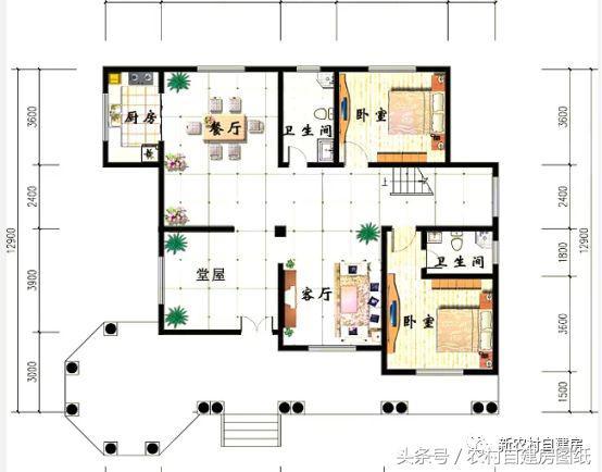 大氣二層歐式別墅設(shè)計圖，多面開窗，南北通透，功能一應(yīng)俱全