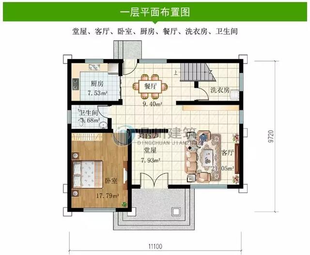 漂亮三層小別墅設計圖，帶露臺和堂屋，簡直是農村自建房典范