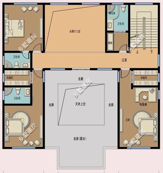推薦一款十分亮眼的新中式四合院別墅設(shè)計(jì)圖，黛瓦白墻，有種意境美