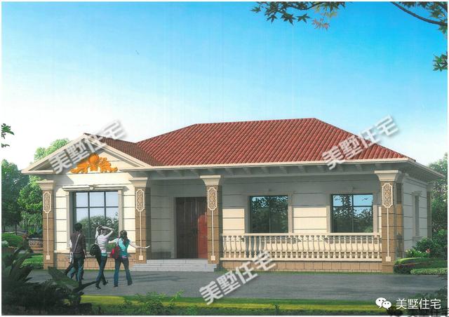 精心挑選了3款別墅設計圖，都帶堂屋，供大家參考