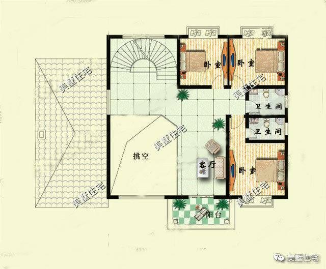 精心挑選了3款別墅設計圖，都帶堂屋，供大家參考