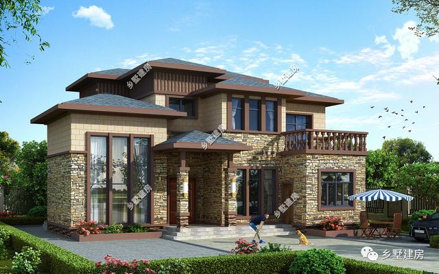 農(nóng)村時(shí)尚別墅設(shè)計(jì)圖，才30萬(wàn)，建出來(lái)美的沒(méi)話說(shuō)