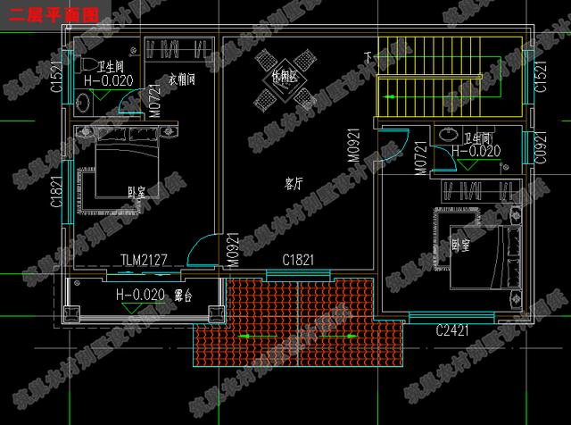 二層占地110平方米農(nóng)村自建房設(shè)計(jì)圖，根據(jù)現(xiàn)代人的審美及生活習(xí)慣來(lái)設(shè)計(jì)
