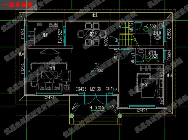 二層占地110平方米農(nóng)村自建房設(shè)計(jì)圖，根據(jù)現(xiàn)代人的審美及生活習(xí)慣來(lái)設(shè)計(jì)