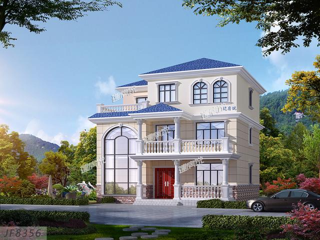 這款二層別墅設計圖，外型迷倒了好多人，喜歡就收藏一下吧