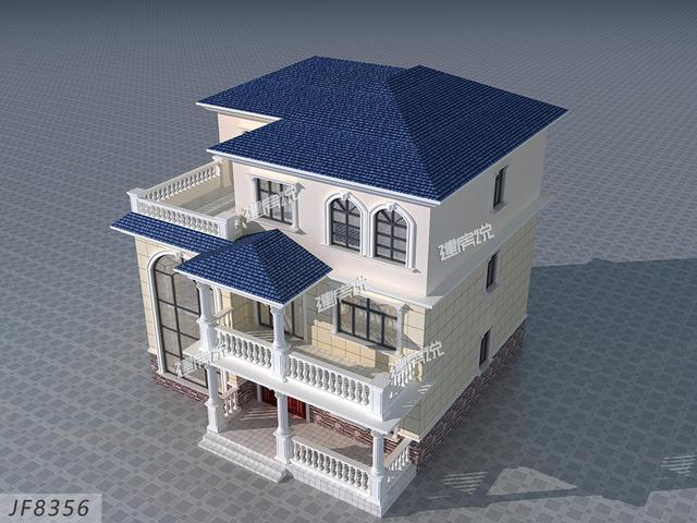 這款二層別墅設計圖，外型迷倒了好多人，喜歡就收藏一下吧