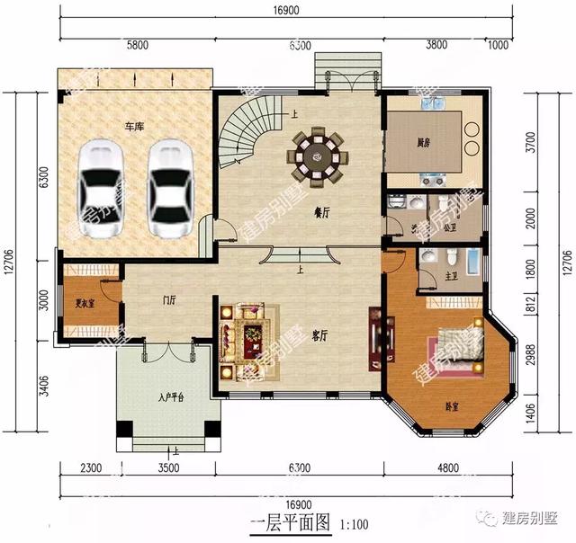 三棟農村自建房設計圖，每一棟都很氣派，人人看了都羨慕