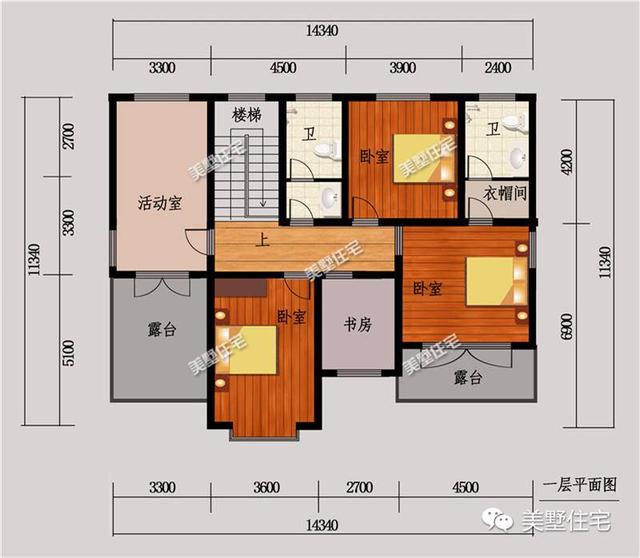 3款二層別墅設計圖，簡約大氣都有車庫，適合農村建造