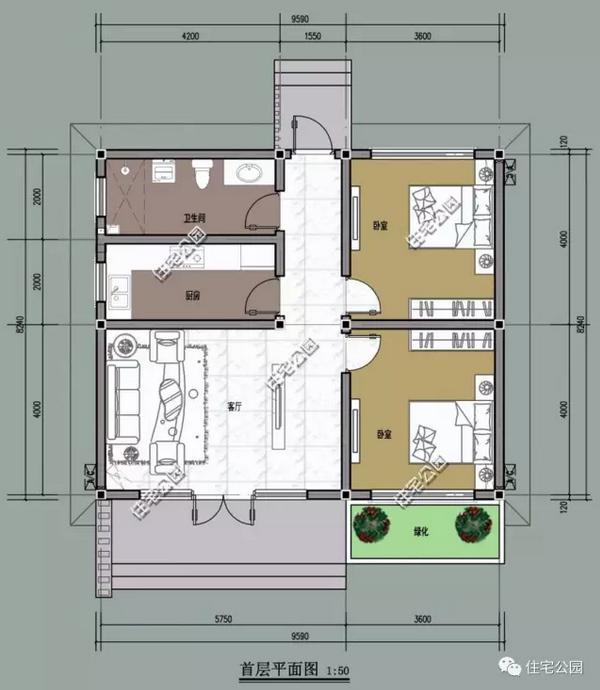 8款開間9米別墅設計圖，造價經濟，只要20萬就夠了
