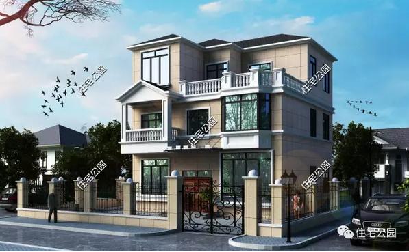 8款開間9米別墅設計圖，造價經濟，只要20萬就夠了