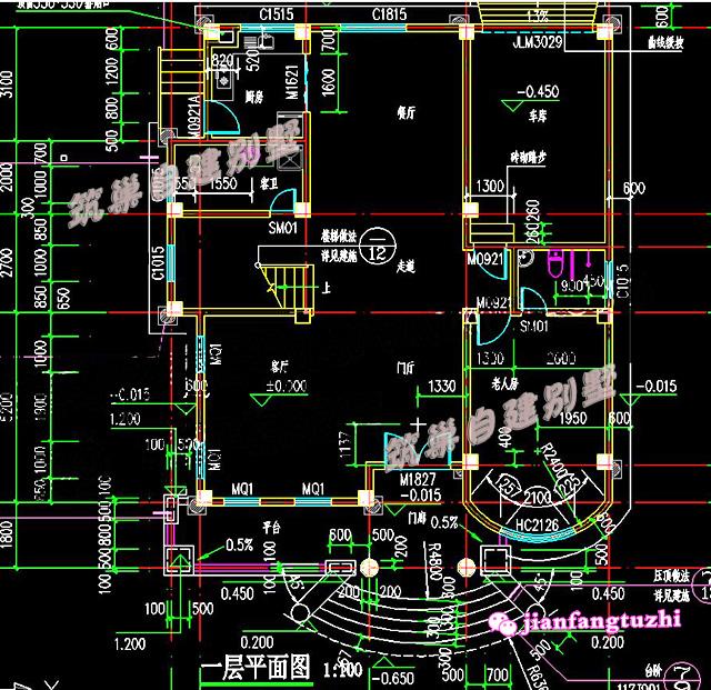 豪華三層歐式別墅設計圖，12x13米，功能性非常強