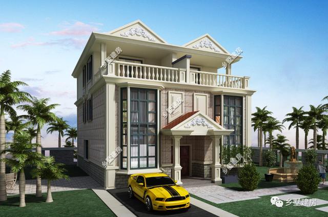 這款農村別墅設計圖，一屋兩戶，兩兄弟可以一起住