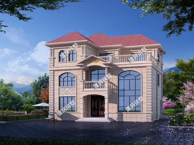 13x10.7米三層別墅設計圖，建房子，住的舒適是首要