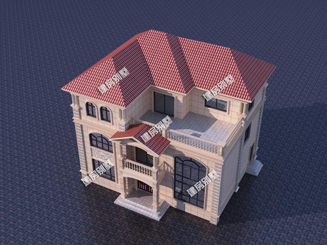 13x10.7米三層別墅設計圖，建房子，住的舒適是首要