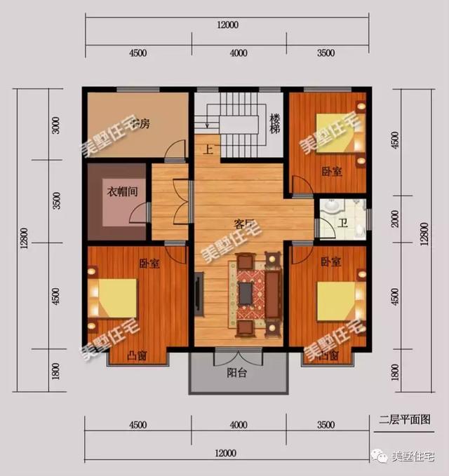6款農村三層別墅設計圖，外觀端莊大方戶型方正，準備建房的小伙伴可以留作參考