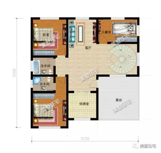 6款農村三層別墅設計圖，外觀端莊大方戶型方正，準備建房的小伙伴可以留作參考