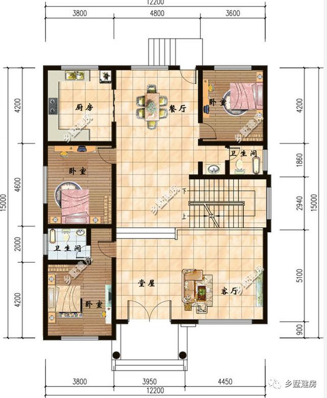 這款新建的的四層農(nóng)村自建房設(shè)計圖，性價比很高