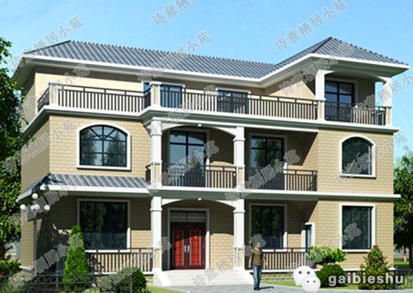 這款農村自建房設計圖紙，造價40萬，整棟房子給人一種大氣的視覺美感