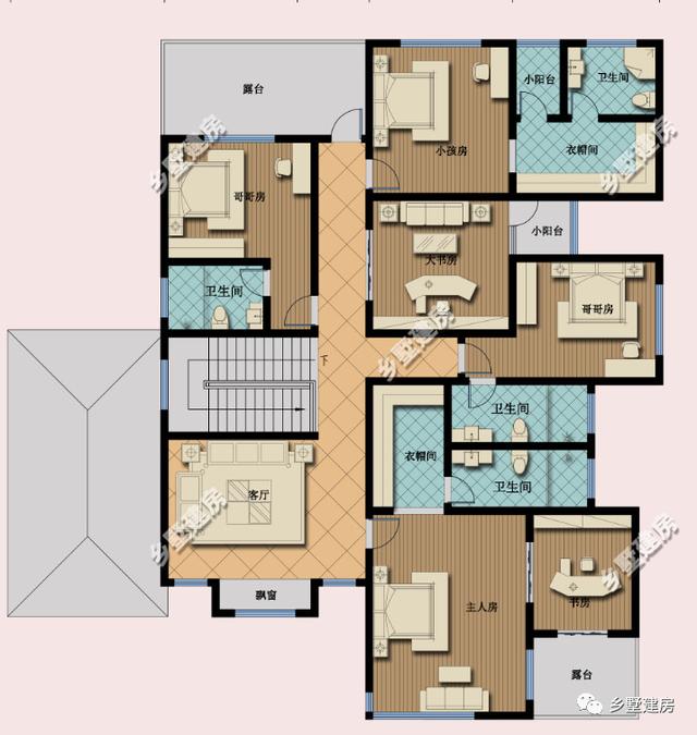 精選自建房設計圖紙，款款都很別致，給人一種舒適感
