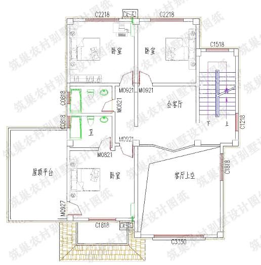 三層農村別墅設計圖，現在的農村房屋是越來越時尚大氣了