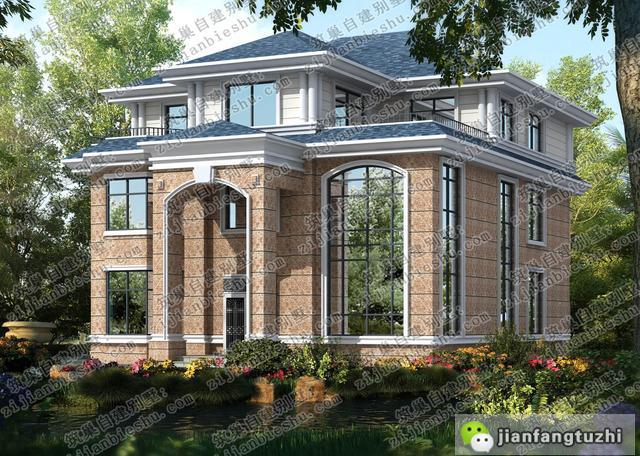 三層農村別墅設計圖，現在的農村房屋是越來越時尚大氣了