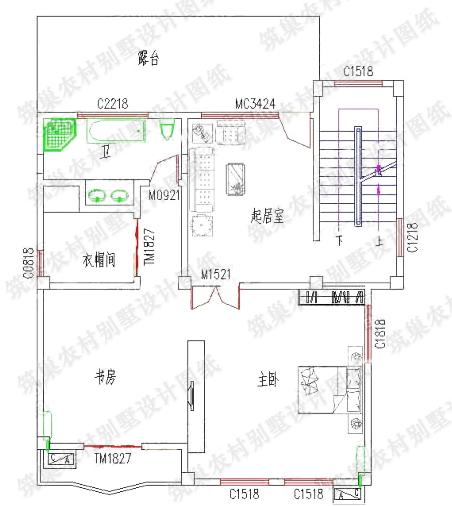 三層農村別墅設計圖，現在的農村房屋是越來越時尚大氣了
