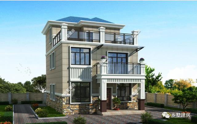 兩款歐式三層別墅設計圖，建一棟養老也行，喜歡歐式的不要錯過