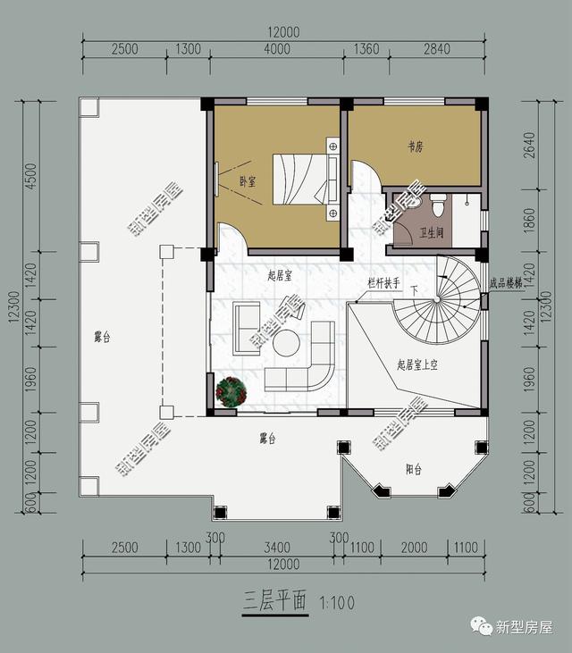 5套歐式三層別墅設計圖推薦給大家，希望大家喜歡