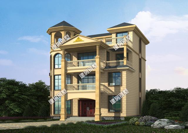 11.9米x14米農村四層自建房，帶大露臺+多邊形涼亭，在農村建肯定是同村最霸氣的那一款！