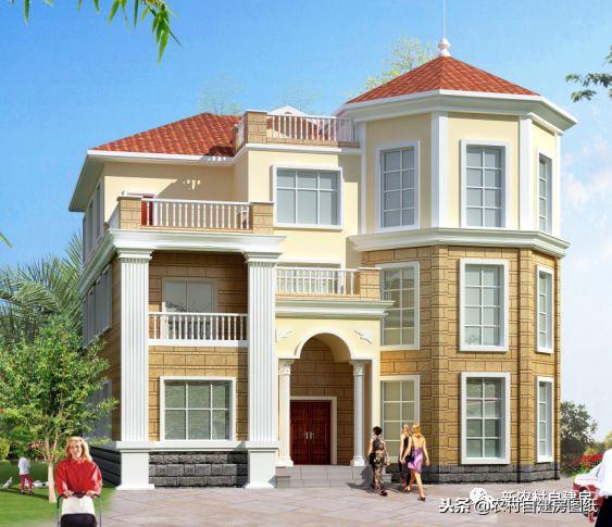 占地200平的三層豪華別墅設計圖，外觀漂亮大方，室內布局功能合理，造價經濟，絕對是你的菜！