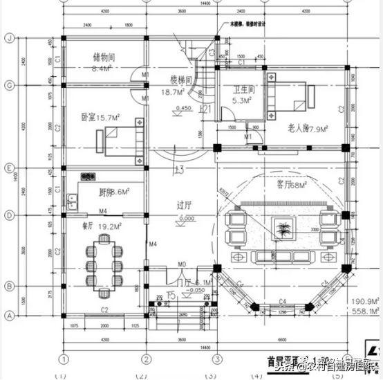 占地200平的三層豪華別墅設計圖，外觀漂亮大方，室內布局功能合理，造價經濟，絕對是你的菜！