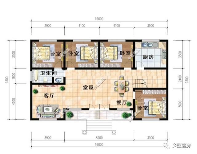 精選6套時下流行的農(nóng)村一層別墅設(shè)計圖，十萬塊包你建成，希望有你中意的一款！