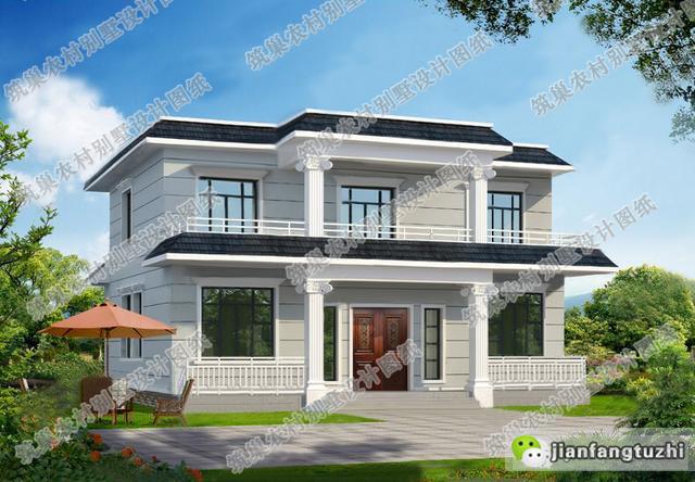 兩款進深都是10米的農村二層自建房，一款歐式田園風，一款低造價，你更喜歡哪一款？