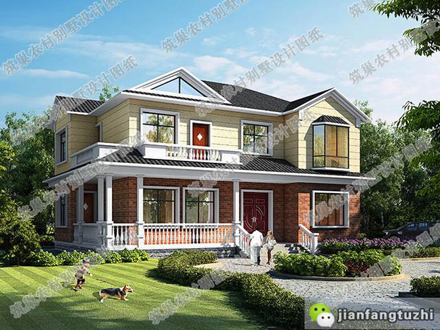 兩款進深都是10米的農村二層自建房，一款歐式田園風，一款低造價，你更喜歡哪一款？