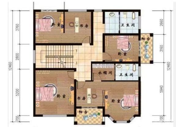 占地140平的兩款二層農村自建房，六室兩廳，簡單實用，你肯定喜歡！
