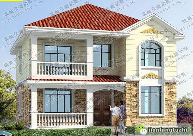 分享三款占地100平的二層鄉村自建房，挑來選去還是戶型3最實用！