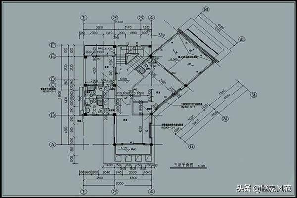 8.3米X14.6米三層現(xiàn)代風別墅設計圖，具有超高顏值，五間臥室，布局合理，三層房屋精選！