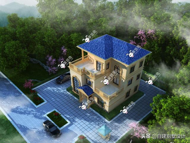 12x114款三層農村自建房，安全、實用、美觀！