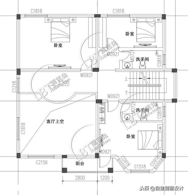 12x114款三層農村自建房，安全、實用、美觀！