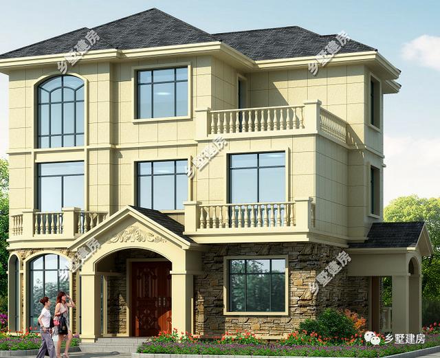 30萬三層農村小別墅設計圖，大方美觀，性價比超高