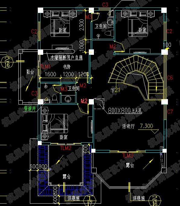 三層鄉村別墅設計圖，150平米帶車庫+挑空客廳，看完你一定會喜歡