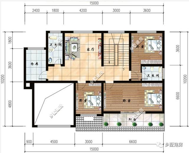 推薦兩款別墅設計圖，還帶有車庫的哦，超級實用