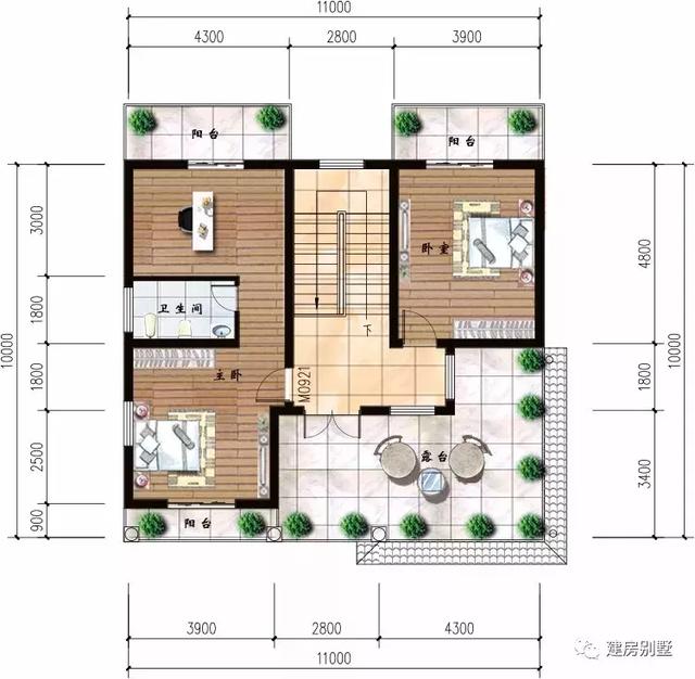 開間11米左右的農(nóng)村自建房設計圖，都是精品中的精品
