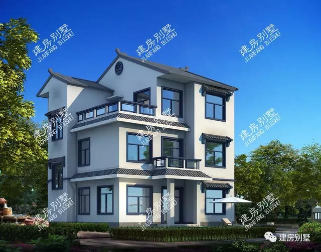 兩棟截然不同風格的別墅設計圖，都是適合在農村建的