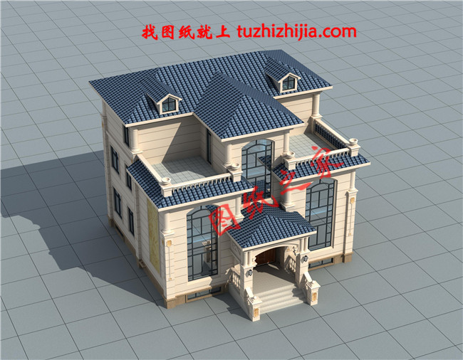 2019新款三層小別墅設計圖,占地150平米,帶地下室