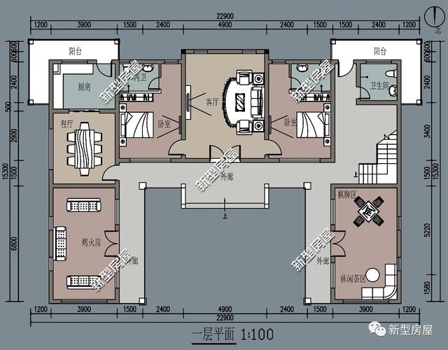 精選6款二層農村別墅設計圖，養老還是度假必選的一款！