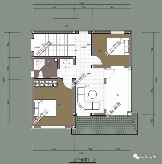 精選6款二層農村別墅設計圖，養老還是度假必選的一款！
