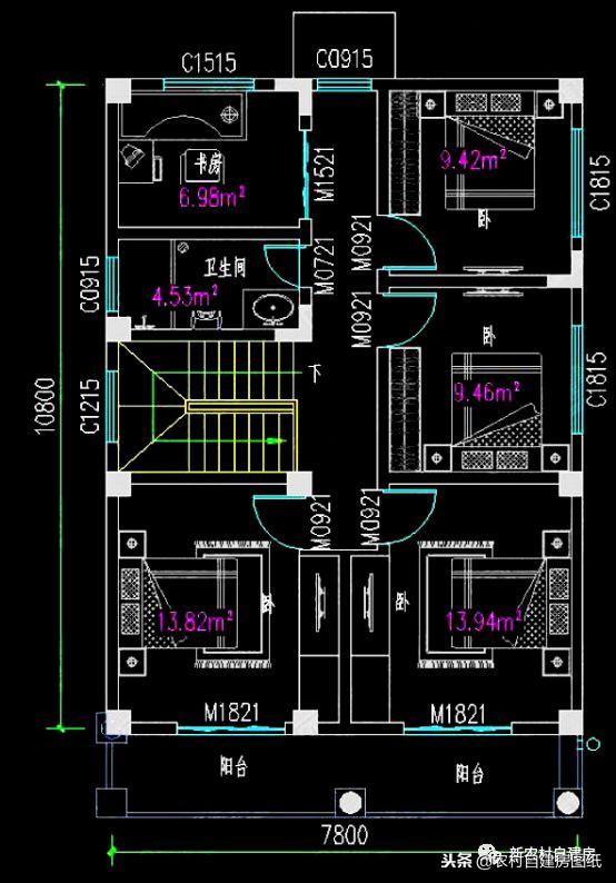 占地88平二層奢華歐式別墅設計圖，帶洗衣房+大堂屋+雙陽臺，15萬就能建成！