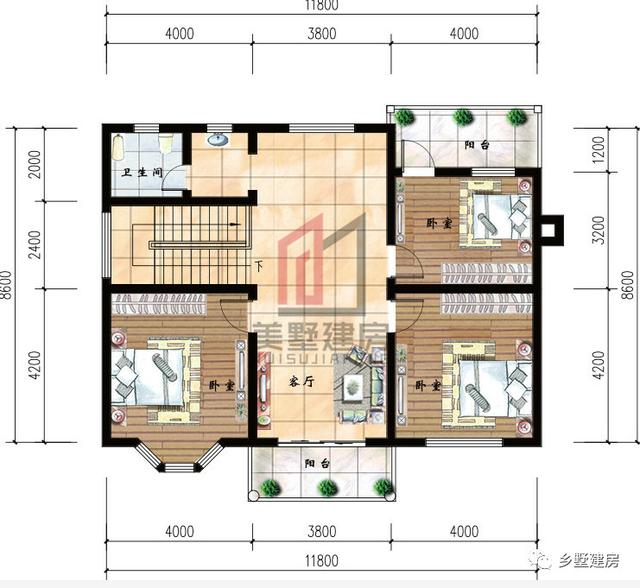 兩套農(nóng)村二層小別墅設(shè)計(jì)圖，其中一款占地86平，寬敞舒適，風(fēng)格簡(jiǎn)約純真，你不喜歡嗎？