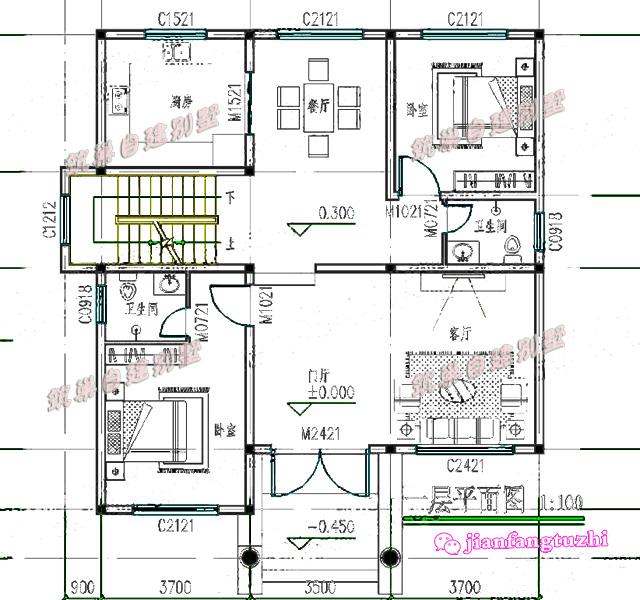 分享兩套二層農村小別墅，外觀相似，都非常的漂亮時尚，房屋內部功能設計實用舒適。